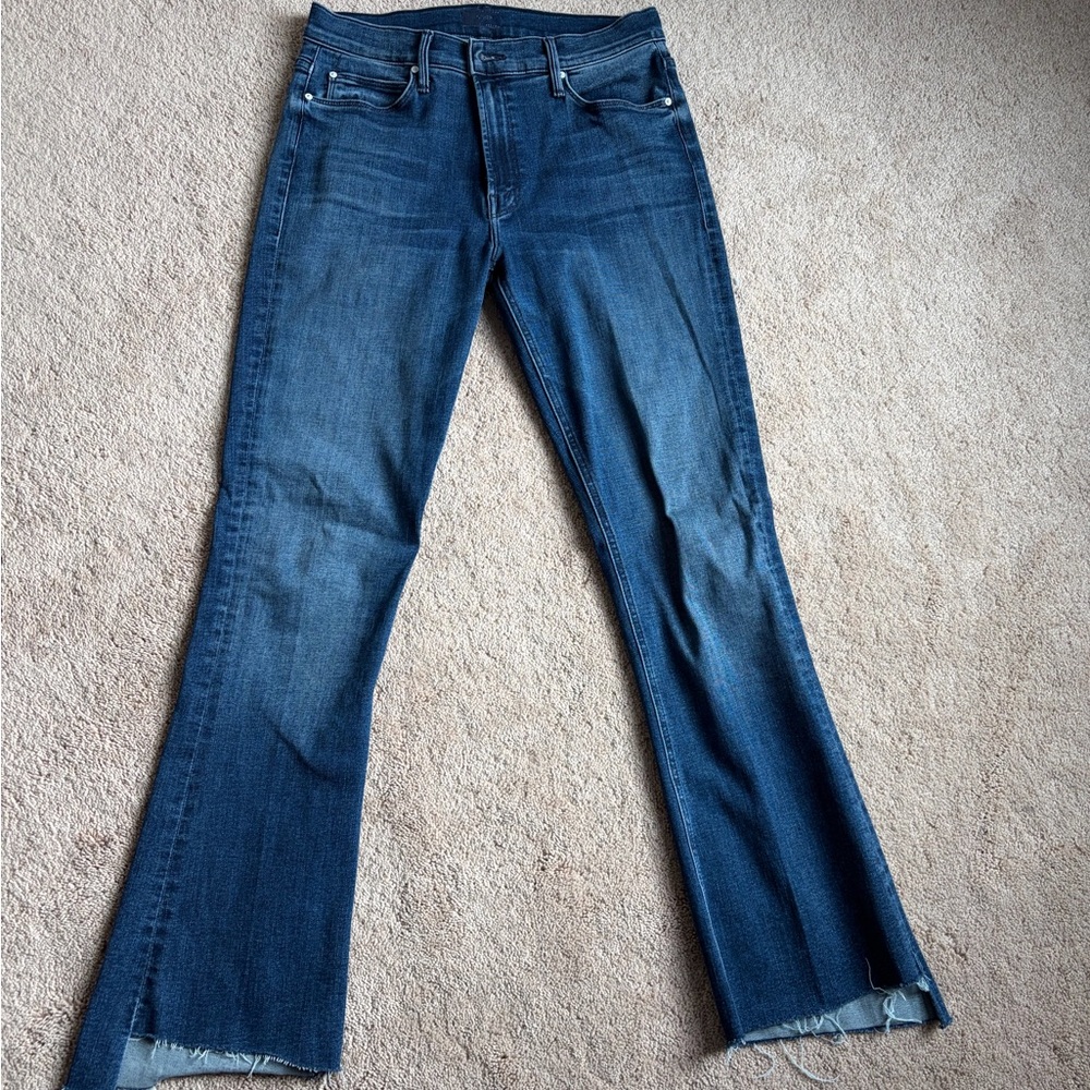 MOTHER Dark Blue Flare Jeans